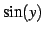 $ \sin(y)$