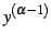 $\displaystyle y^{(\alpha-1)}$