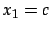 $ x_{1}=c$