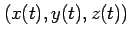 $ (x(t),y(t),z(t))$