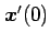 $ \vec{x}'(0)$