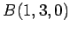 $ B(1,3,0)$