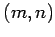 $ (m,n)$