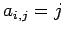 $ a_{i,j}=j$