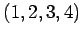 $ (1,2,3,4)$