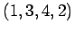 $ (1,3,4,2)$