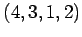 $ (4,3,1,2)$
