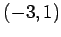 $ (-3,1)$