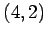 $ (4,2)$