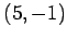 $ (5,-1)$