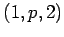 $ (1,p,2)$