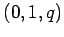 $ (0,1,q)$