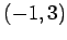 $ (-1,3)$