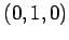 $ (0,1,0)$