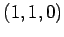 $ (1,1,0)$