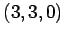 $ (3,3,0)$