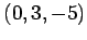 $ (0,3,-5)$