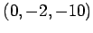 $ (0,-2,-10)$