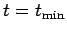 $ t=t_{\mathrm{min}}$
