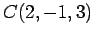 $ C(2,-1,3)$