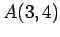 $ A(3,4)$