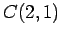 $ C(2,1)$
