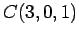 $ C(3,0,1)$