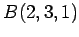 $ B(2,3,1)$