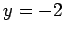 $ y=-2$