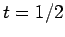 $ t=1/2$