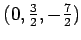 $ (0,\frac{3}{2},-\frac{7}{2})$