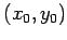 $ (x_0,y_0)$