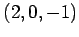 $ (2,0,-1)$