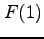 $\displaystyle F(1)$