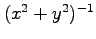 $ (x^2+y^2)^{-1}$