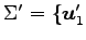 $ \Sigma'=
\{\vec{u}'_{1}$