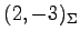 $ (2,-3)_{\Sigma}$