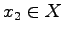 $ x_{2}\in X$