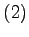 $\displaystyle (2)$