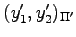 $ (y'_1,y'_2)_{\Pi'}$
