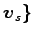 $ \vec{v}_s\}$