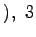 $ ),\,\,3$