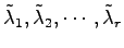 $ \tilde{\lambda}_1,\tilde{\lambda}_2,\cdots,\tilde{\lambda}_r$
