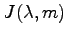 $ J(\lambda,m)$
