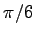 $ \pi/6$