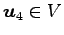 $ \vec{u}_4\in V$