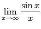 $ \displaystyle{\lim_{x\to\infty}\frac{\sin x}{x}}$