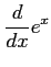 $\displaystyle \frac{d}{dx}e^{x}$