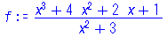 (x^3+4*x^2+2*x+1)/(x^2+3)
