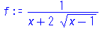1/(x+2*(x-1)^(1/2))